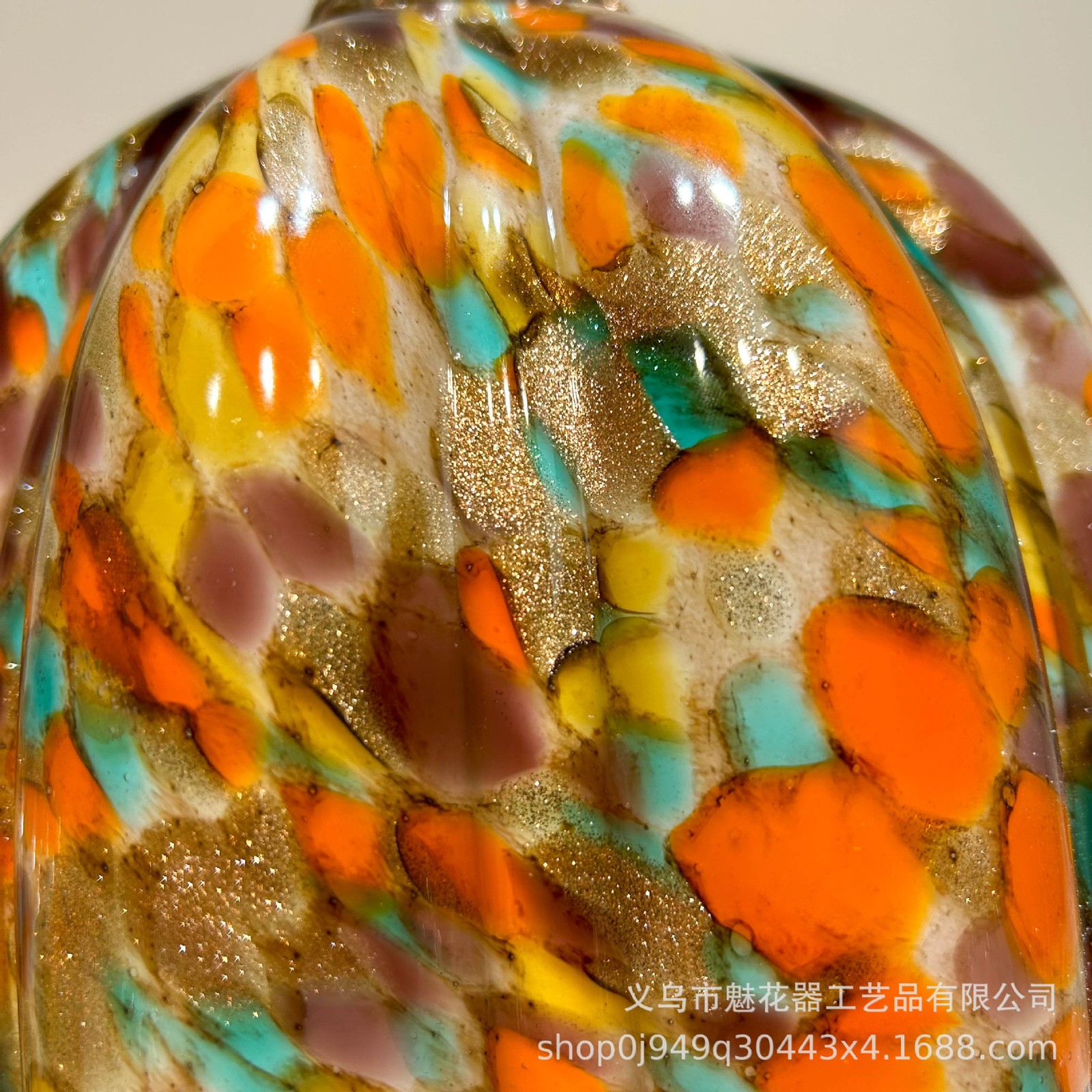 Modern glazed design light luxury pumpkin art ornament