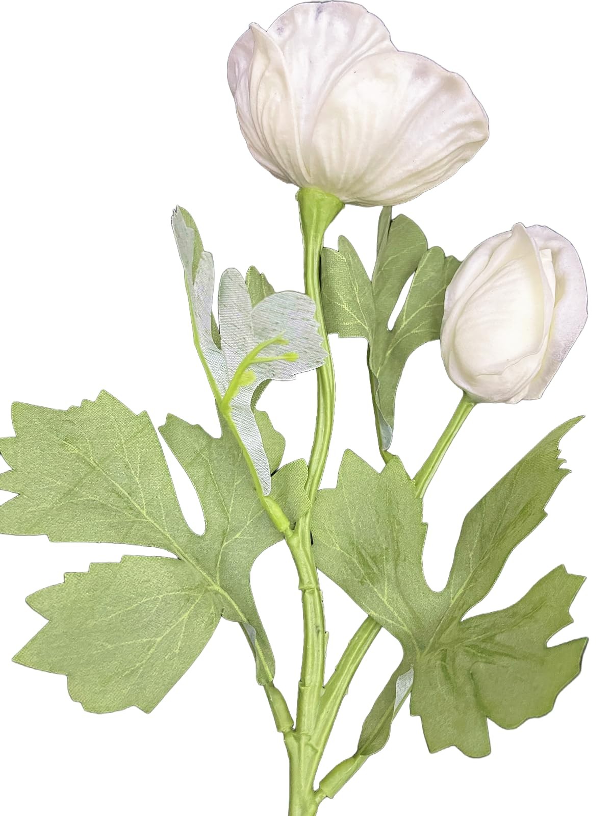 5 PCS White Artificial Real Touch PU Anemone Flower Bouquet Room Home Decor