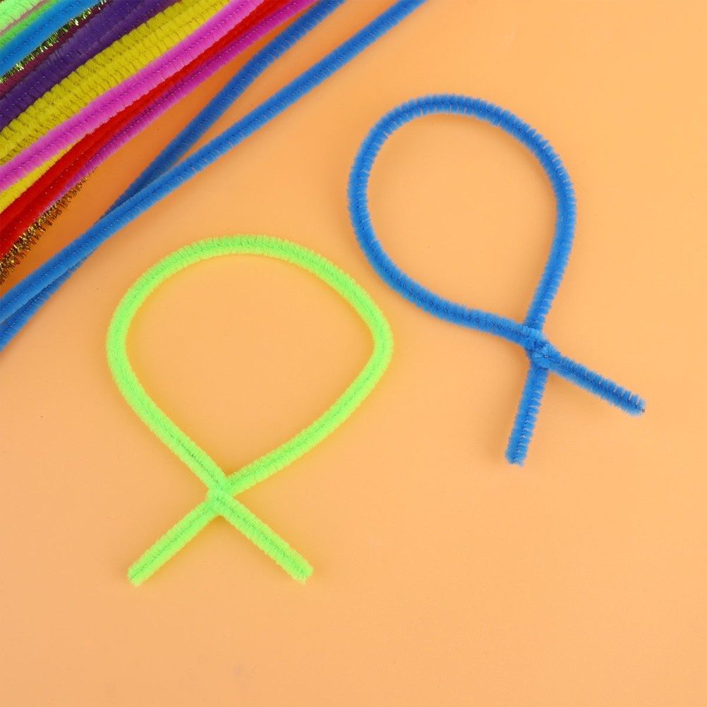 200Pcs Colorful Bendable Twisted Sticks Toy for Kids Creative Craft Play