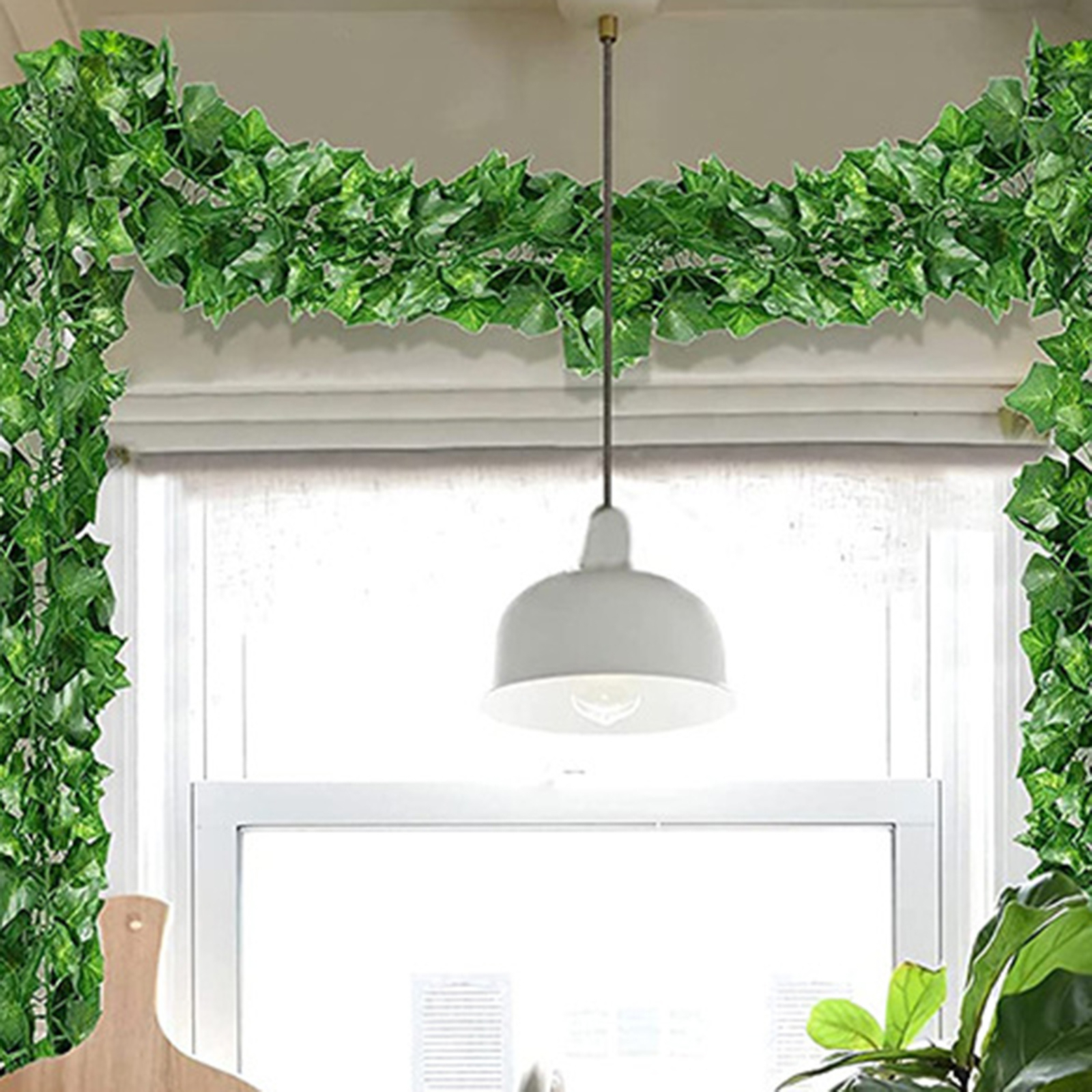 2.2M 12 Pcs Fake Ivy Leaves Artificial Ivy Vine Hangings Home Garden Decoration