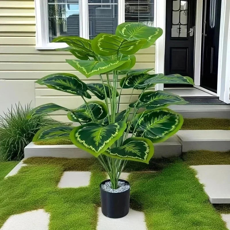 24 Leaves Giant Artificial Plant Tree Indoor Outdoor All Season Home Party Decor