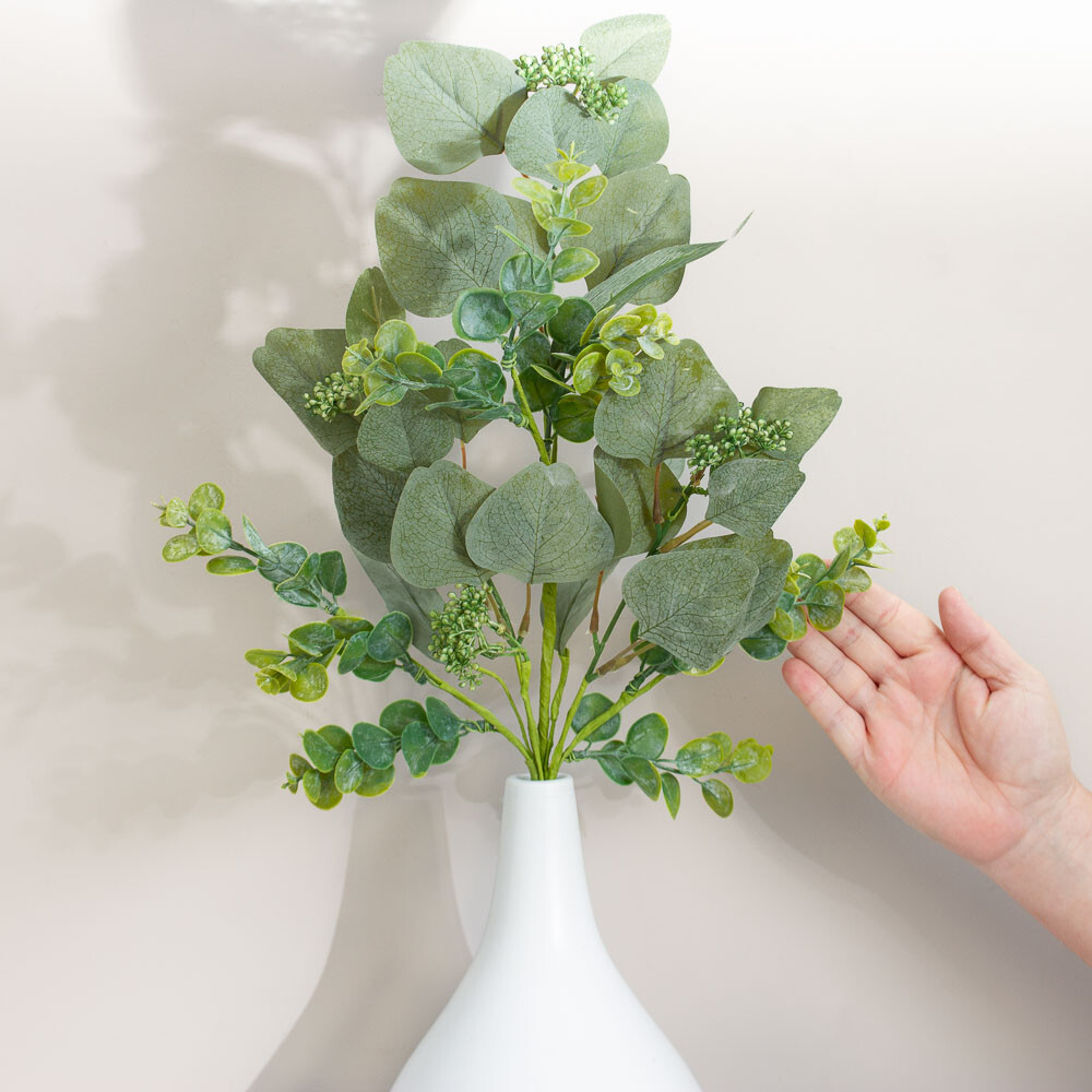 Set of 2 Artificial Mixed Seeded Eucalyptus 26″ Sprays