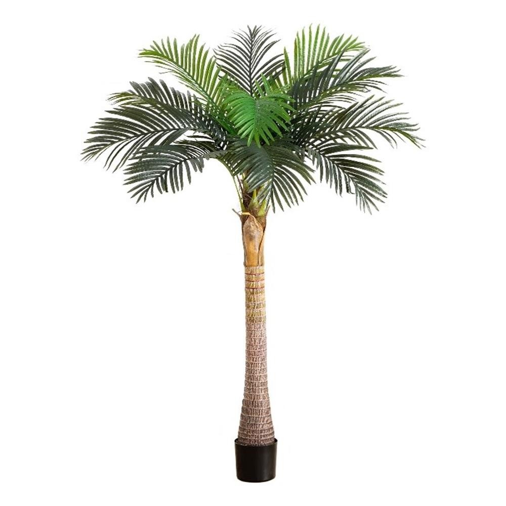 Nearly Natural 6ft Artificial Coconut Palm Tree in Green