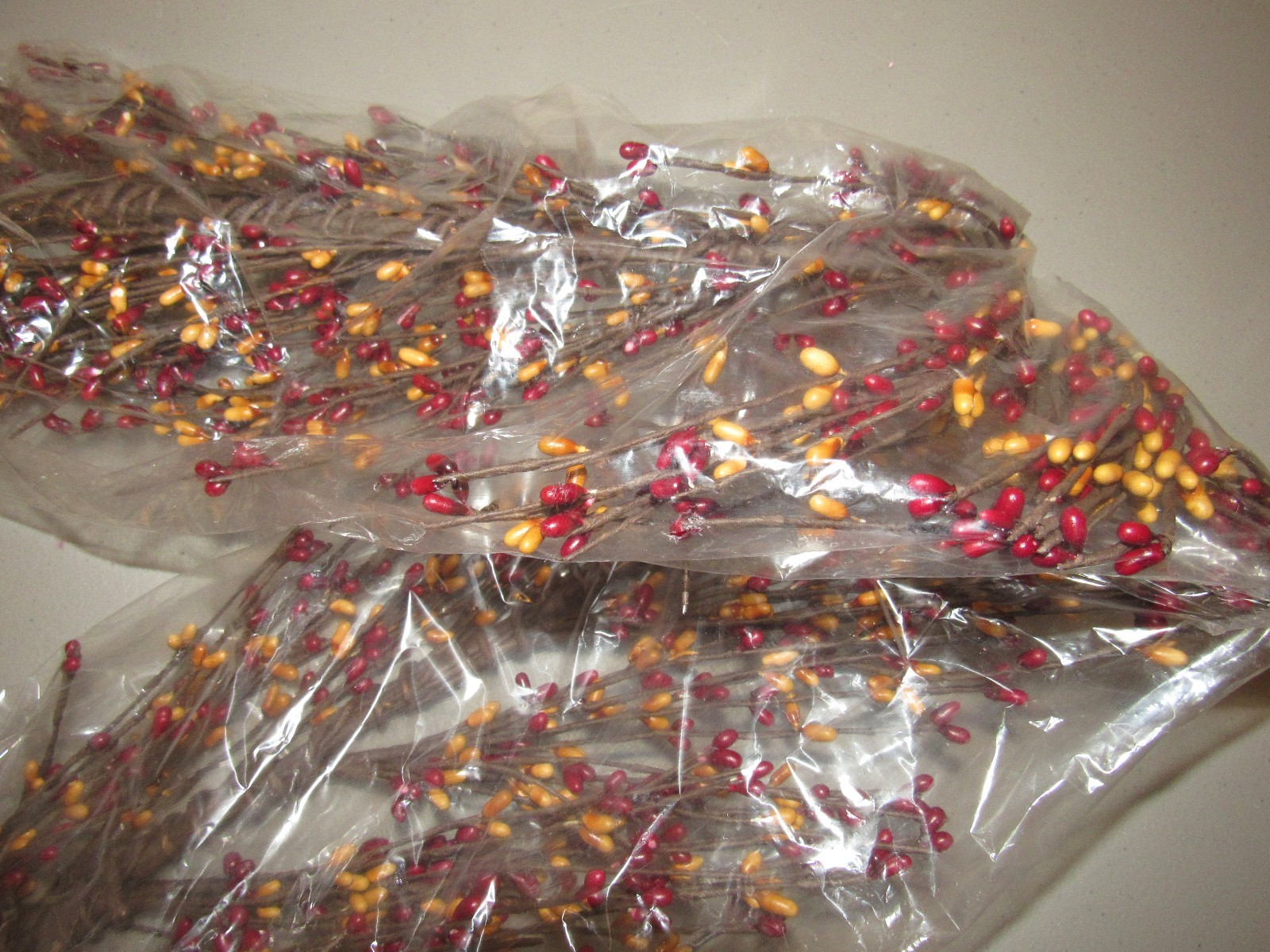 NWT Pip Berry Garland – Primitive Burgundy & Gold – 52 inches