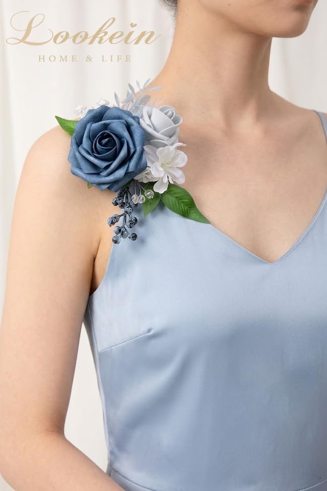 Set of 6 Bridesmaid Corsage for Wedding Flowers Shoulder Corsages Bridesmaid …