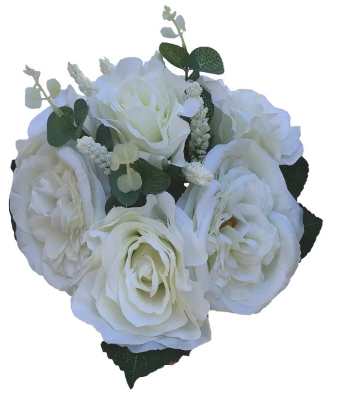 2 Pack Rose & Peony Assorted Bouquet for Wedding Party & Home Decor