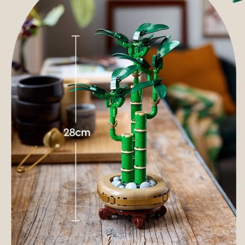 Icons Plum Blossom Building Set Adult Flower Home Decor DIY Gift