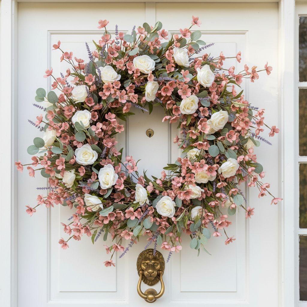 Dusty Rose Dogwood Stems Artificial Dogwood Flowers Faux Floral Branches Cottage