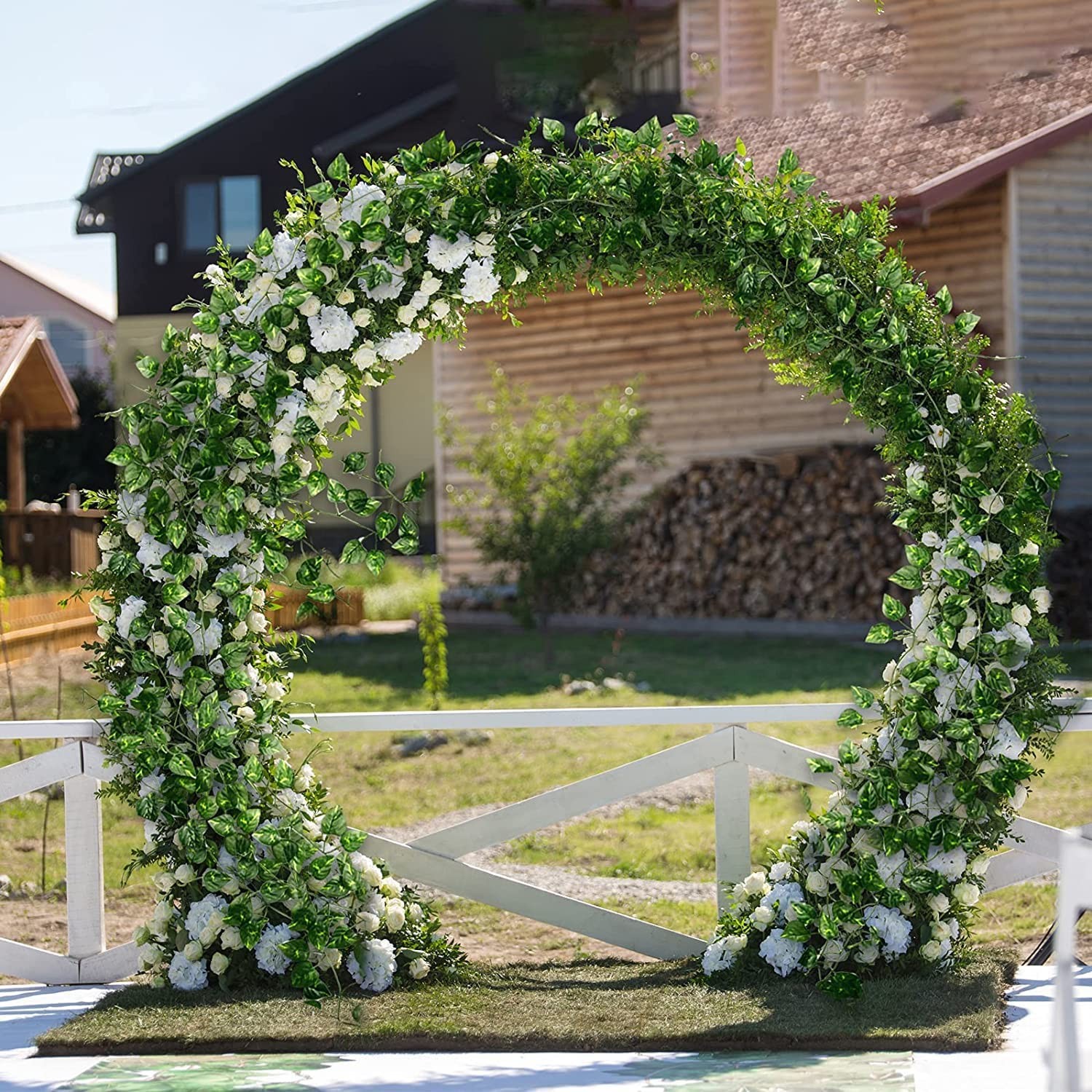 24 Pack 168ft Artificial Ivy Greenery Garland, Fake Vines Hanging Plants Back…