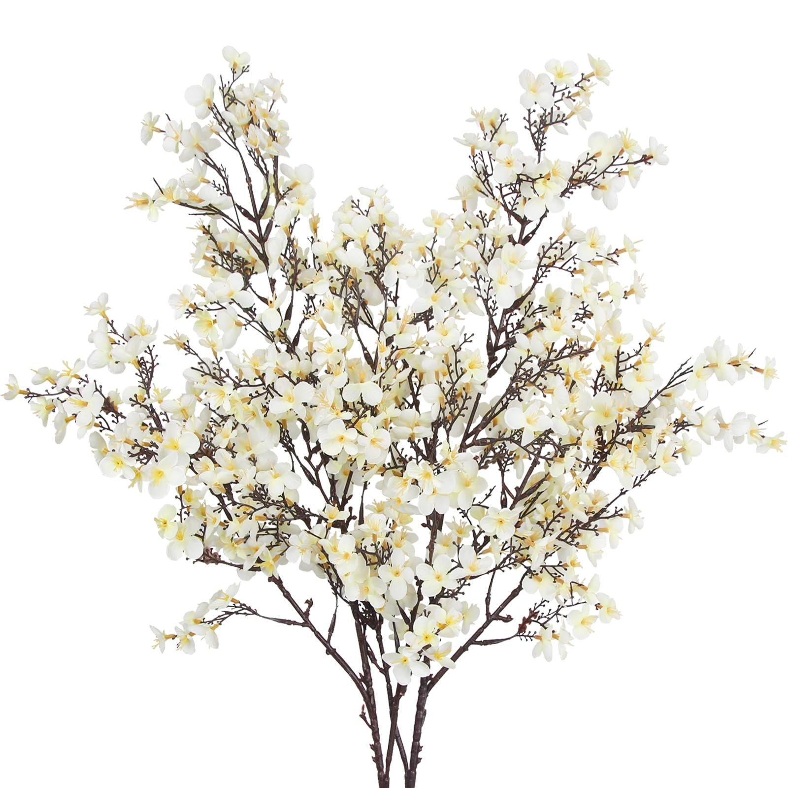 CISDUEO 2 Pcs Artificial Cherry Blossom Flowers Bulk White Fake Fall Flowers …
