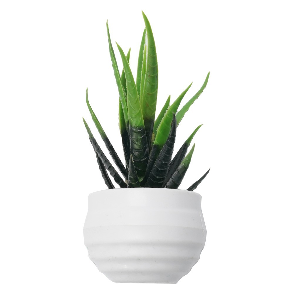 1*14*8cm, 13*11cm Aloe, Plastic Flower Artificial Potted Plant For Home, Office