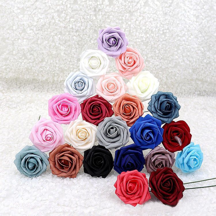 10/20/30pcs 8cm Artificial Rose Flower For Valentine Wedding Gift Home Decor NEW