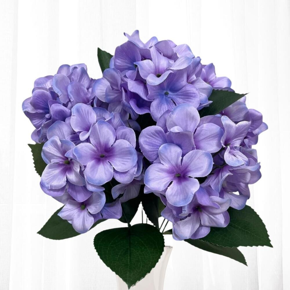 Pack of 2 Lavender Artificial Hydrangea 18″ Floral Bushes