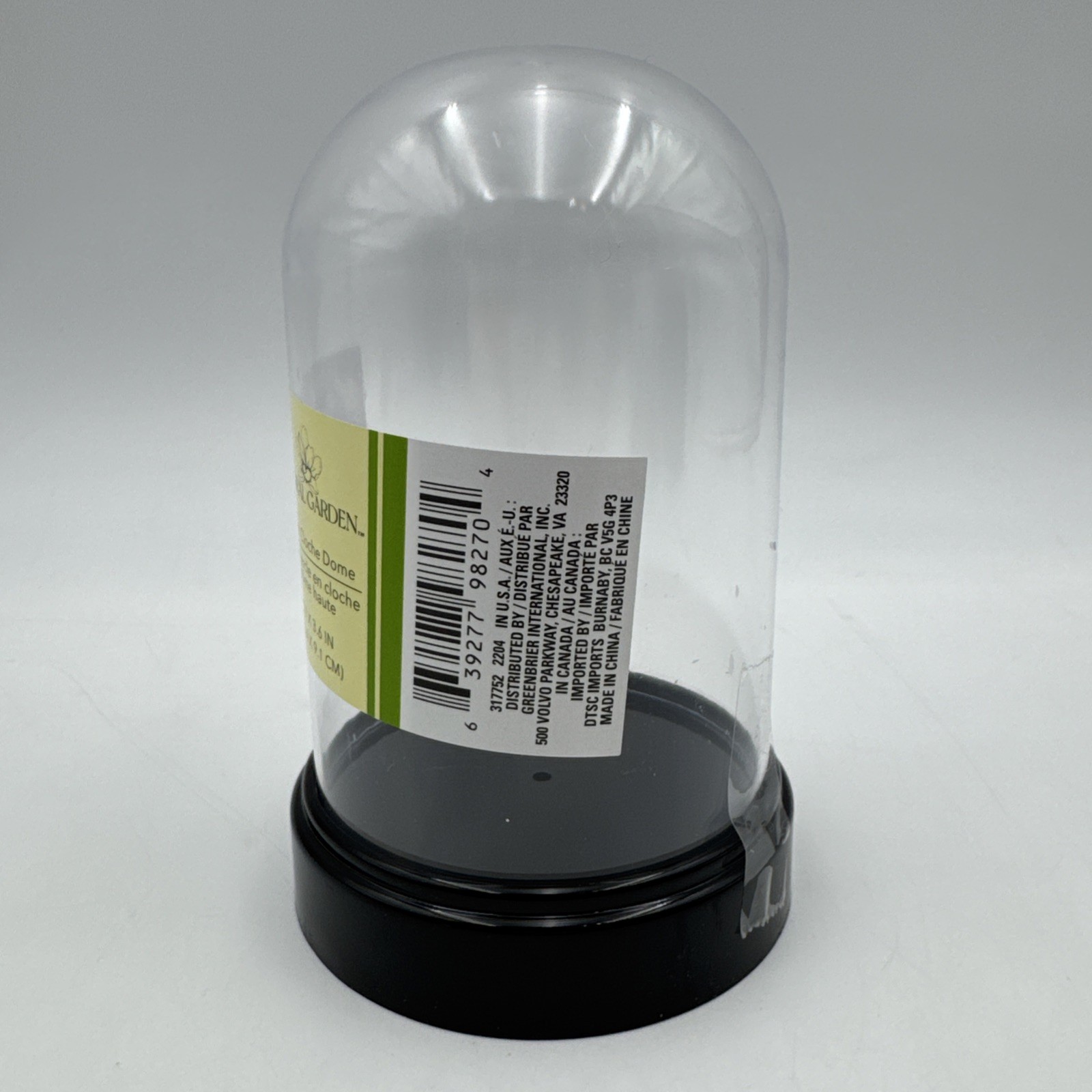 4 Lot Floral Garden High Cloche Dome Acrylic Display Case Home Decor 5.7×3.6