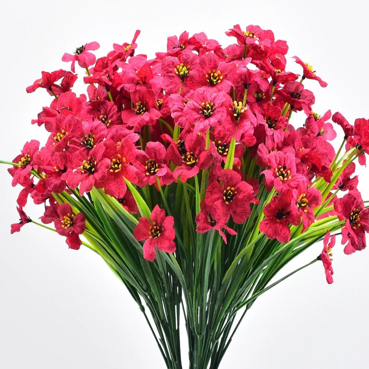 Artificial Flower Bouquet 18 Heads UV Resistant Fake Plants Home Garden Decor