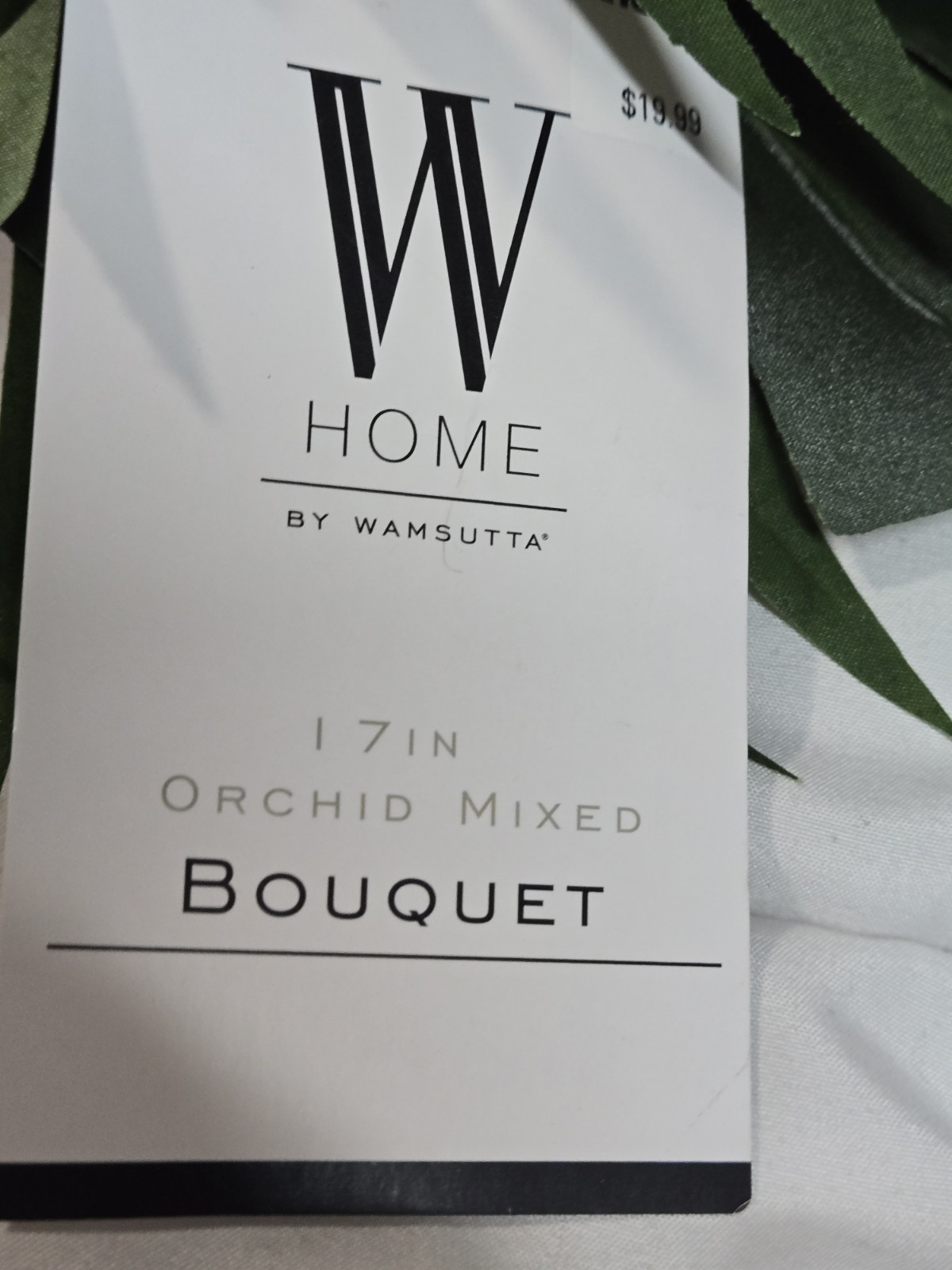 Orquid Mix Bouquet By Wamsutta Artificial W Tag Decor Wedding 17′ Flaw