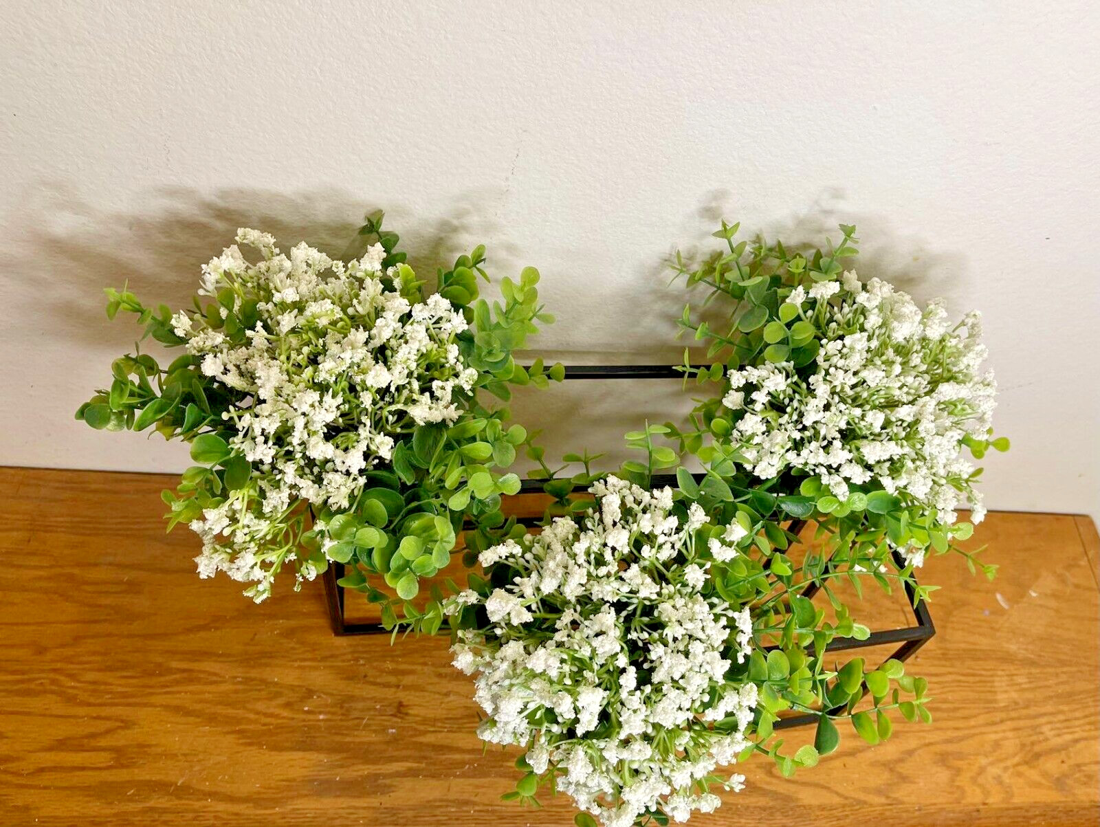 36pcs Baby Breath Artificial Flower White Gypsophila Silver Dollar Eucalyptus