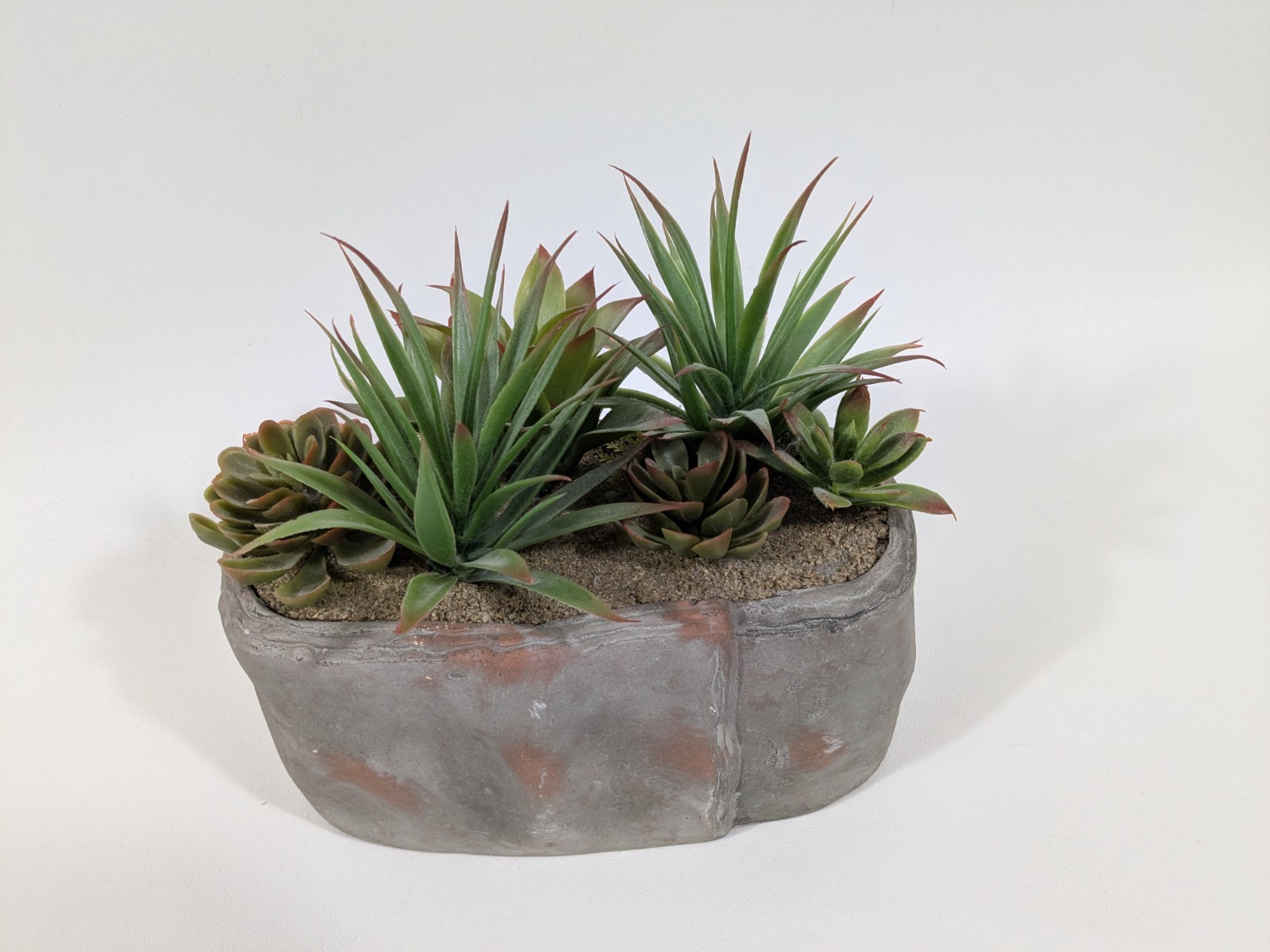 Faux Fake Succulent Potted Plant Agave Aloe Cactus Desert Plants Decor