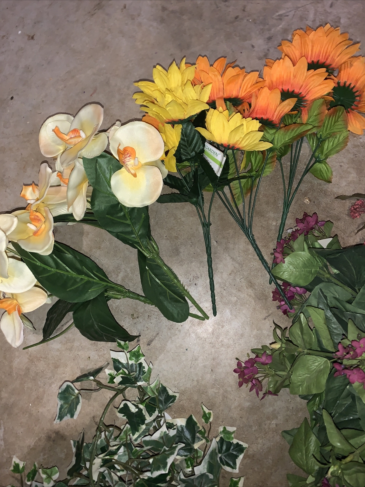 Assortment Floral Stems Vines Spring Summer Fall New Used Ivy Flowers SET ❤️tb5m