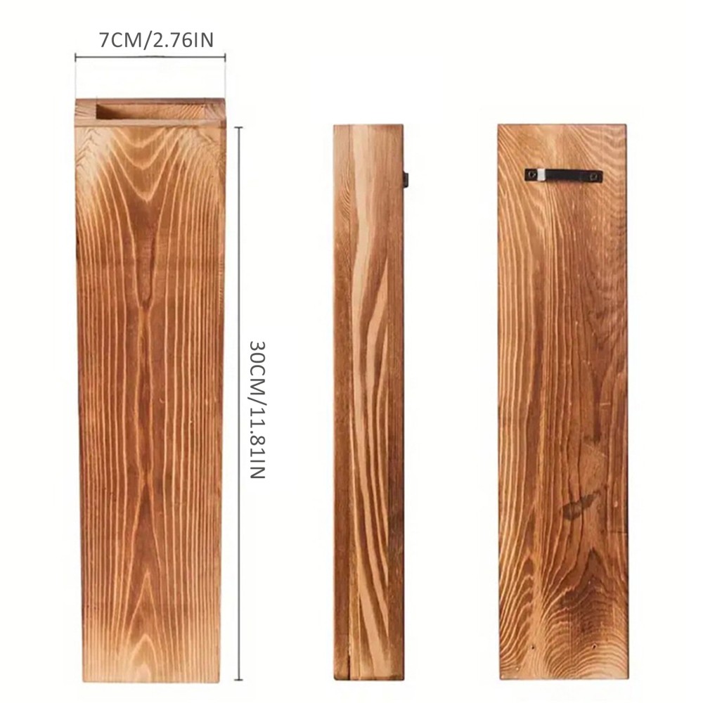 Wood Wall Planters for Fake Plants and Dried Flowers Stems Home Office Decor