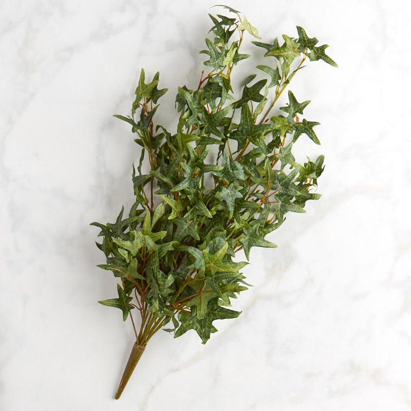 Set of 2 Factory Direct Craft Poly Silk Variegated Ivy Bushes
