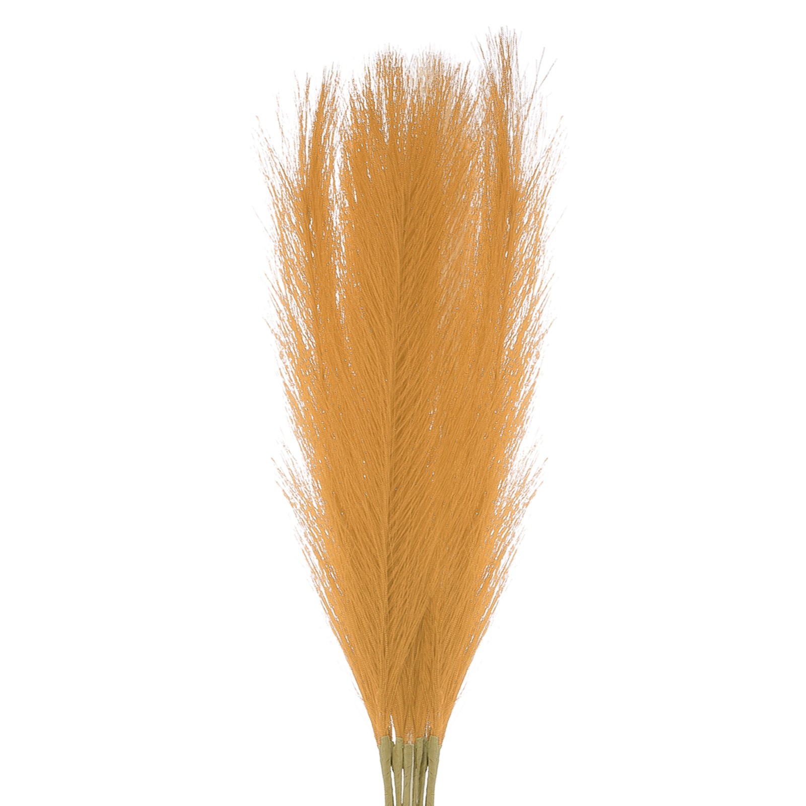 12 Pcs Yellow Faux Pampas Grass 21″ Fake Pampas Artificial Pampas Grass