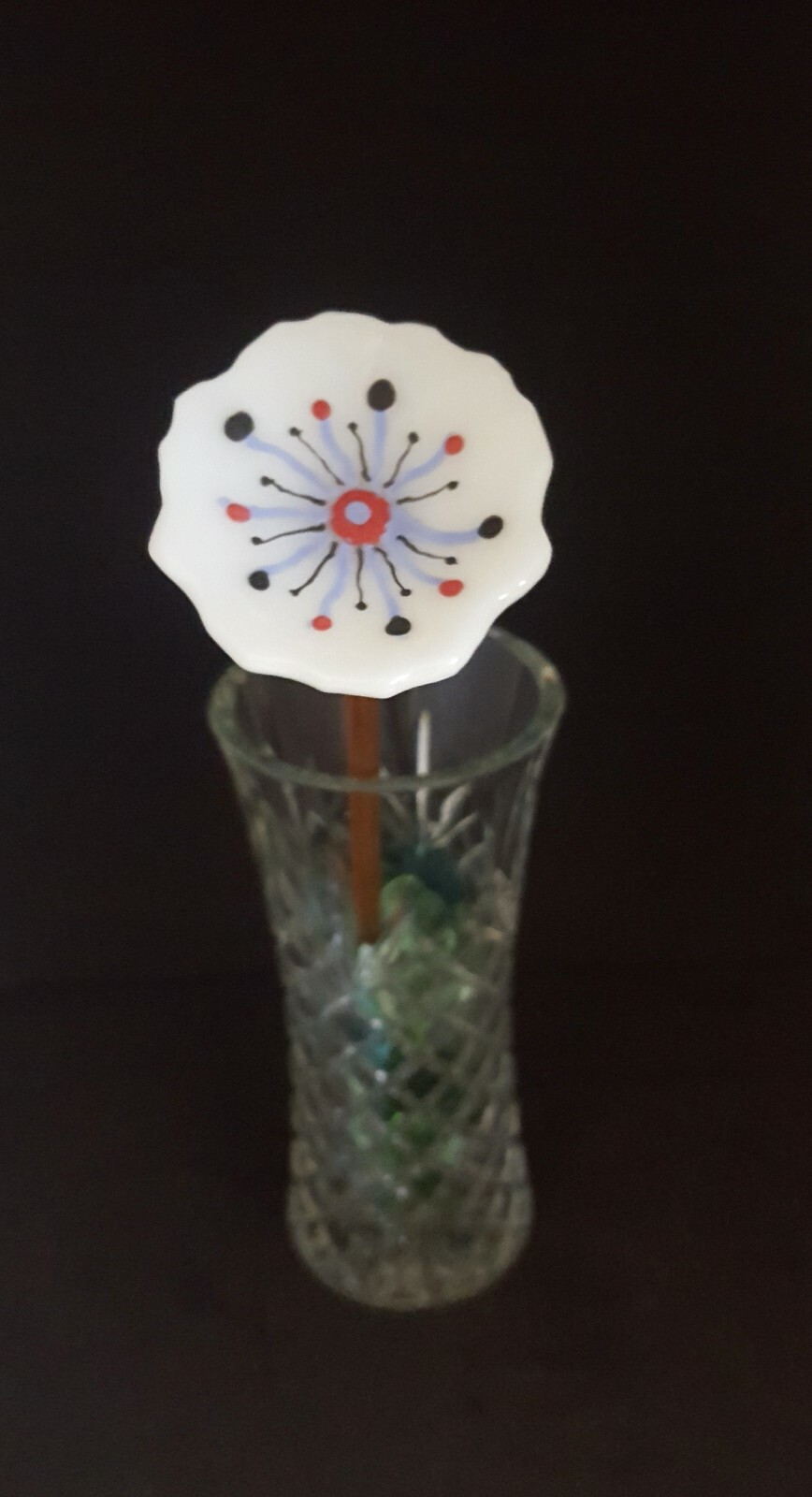 2″ to 2 1/2″ Forever Flowers – Handcrafted with Fused Glass (vase not included)
