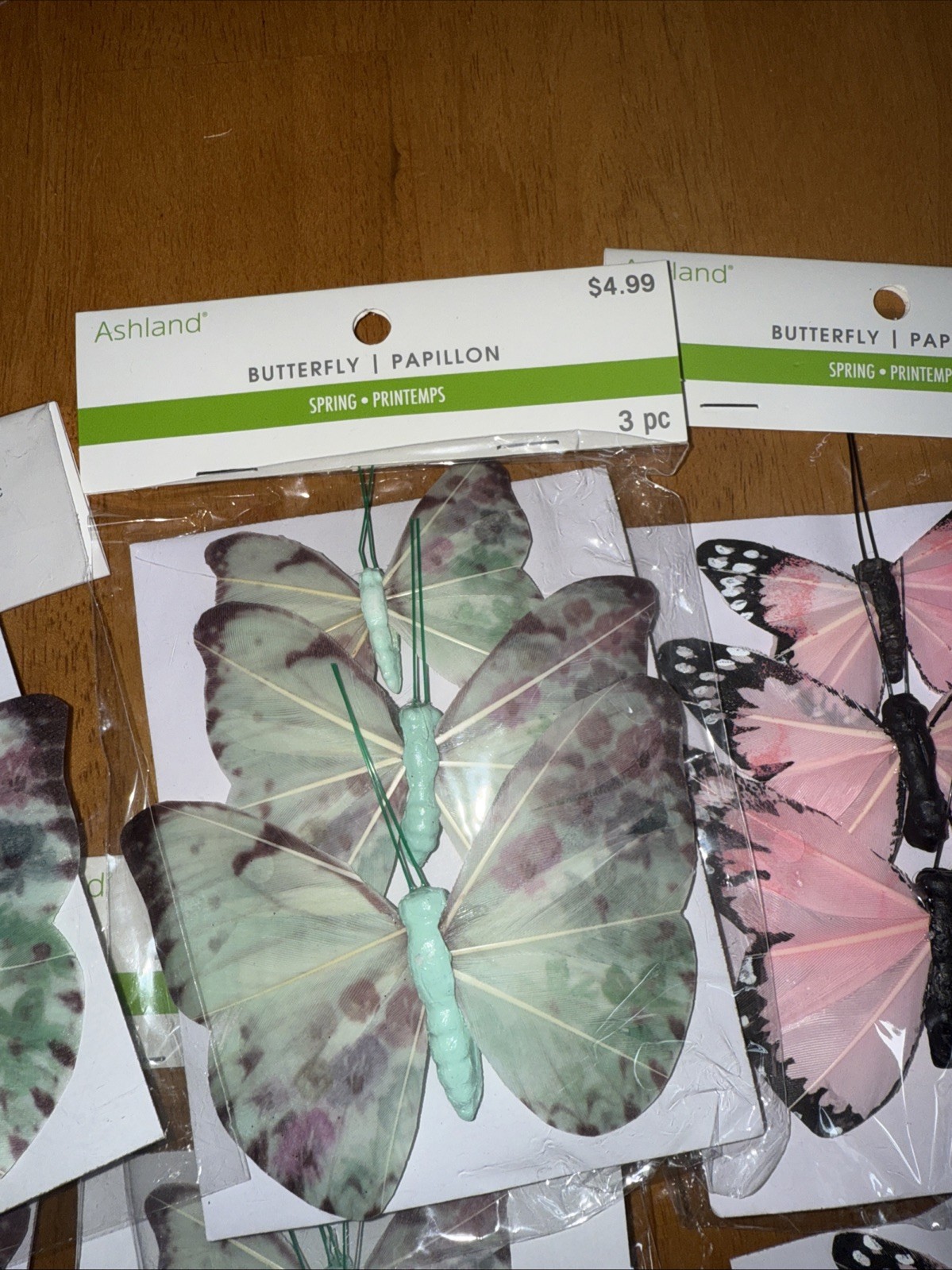 11 Artificial Butterflies Crafts Decor NEW SEALED