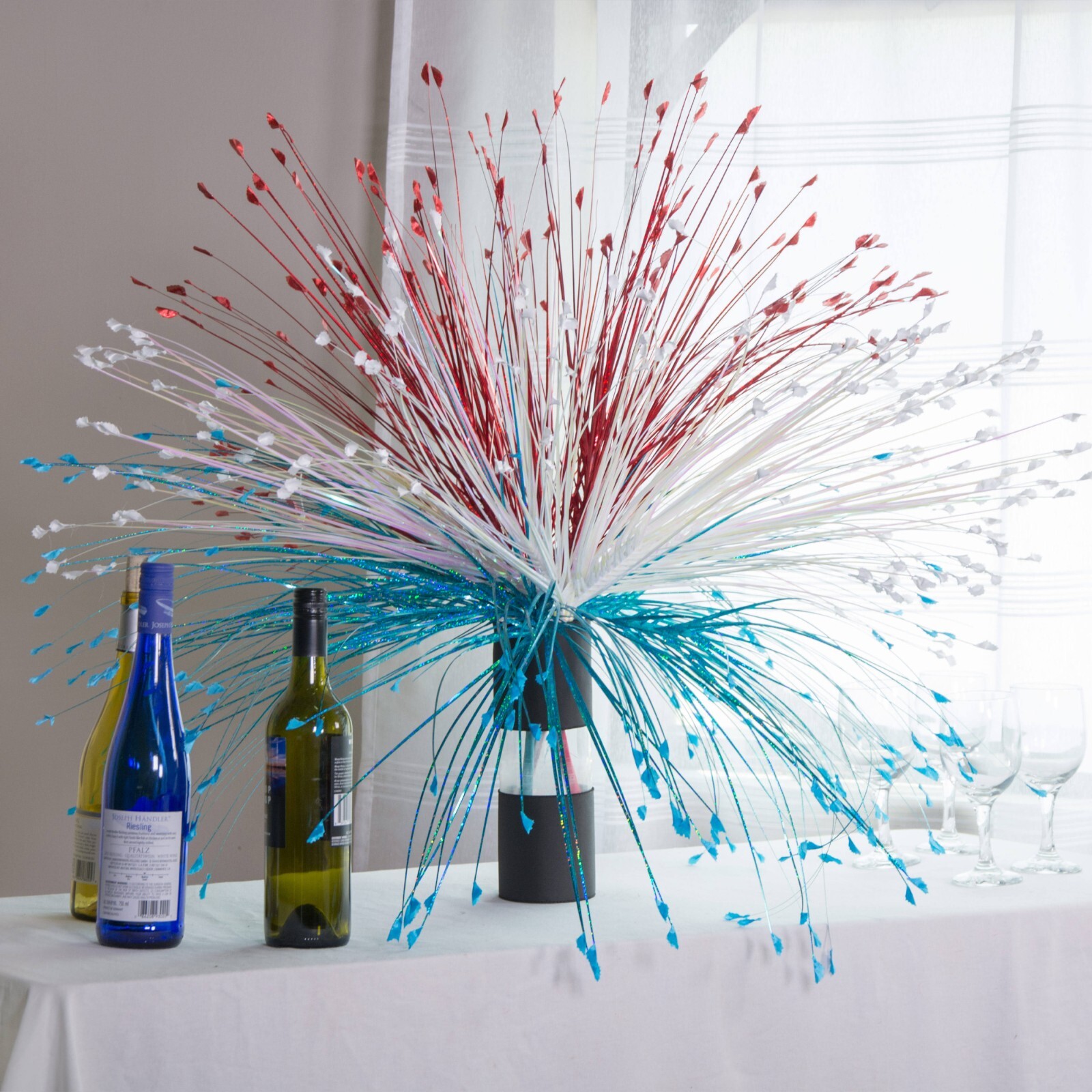 25-0110 Silky Silk Onion Grass Spray for Weddings, Birthdays, and Other Occasion