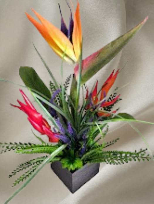 Artificial bird of paradise table decoration, weddings, centerpiece OR