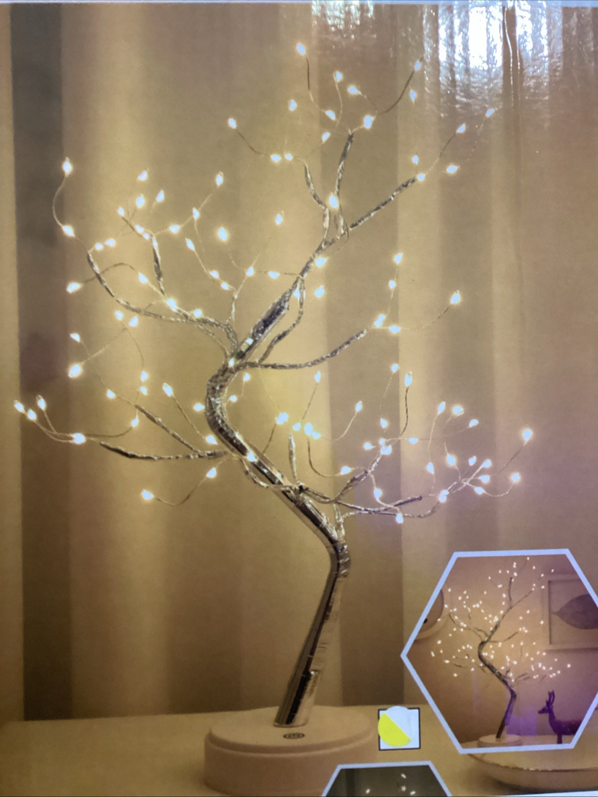 Fairy Light Spirit Tree,20 Tabletop Bonsai 108 LED Tree Light, USB or Battery…