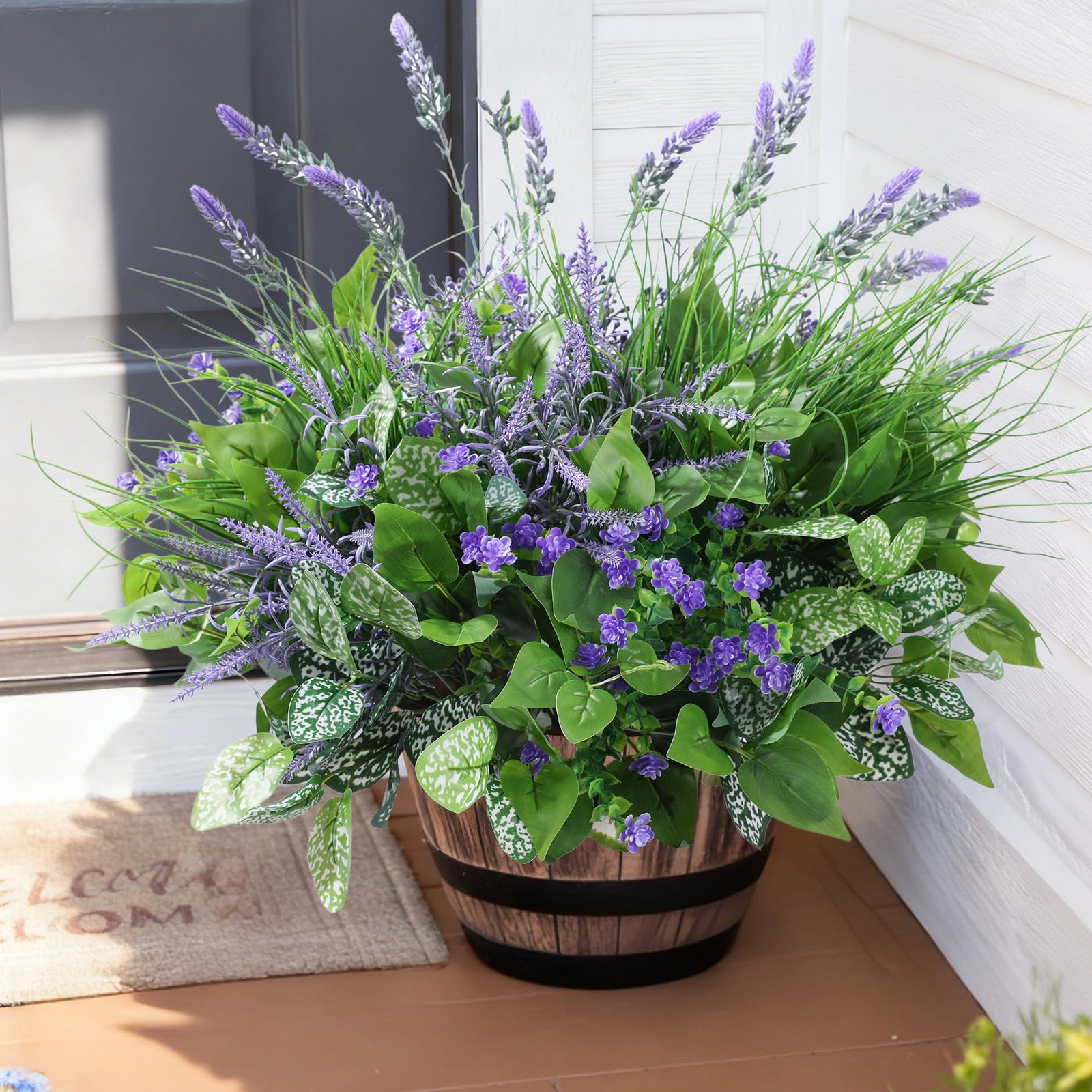 Starttag Artificial Bunches Greenery Plants Fake Plastic Leaves with Stems UV