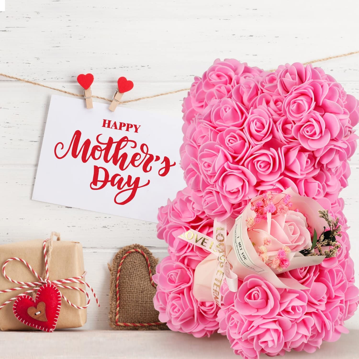 Mothers Day Rose Gifts Rose Bear Gifts for Women Rose Flower Bear Teddy Bear …