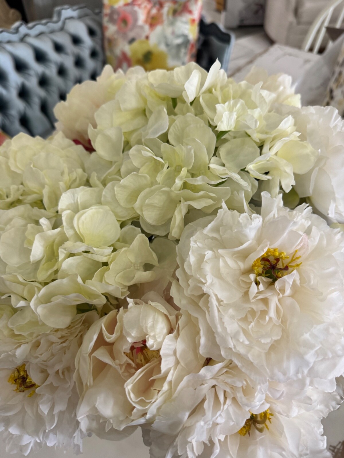 John-R1chard Collection White Dove 22″ Faux Floral Arrangement