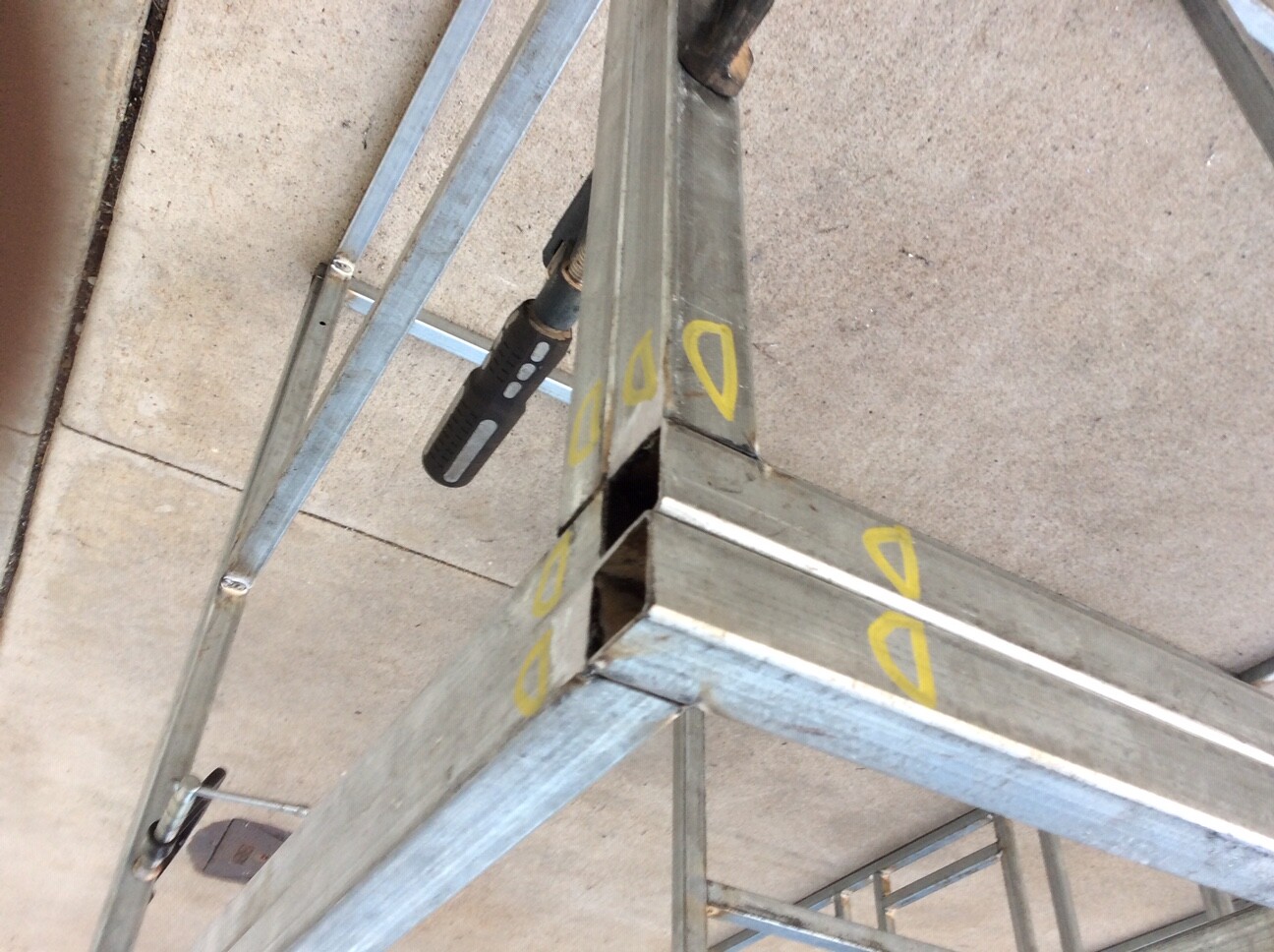BBQ Island frame kit DIY 9′ “L”
