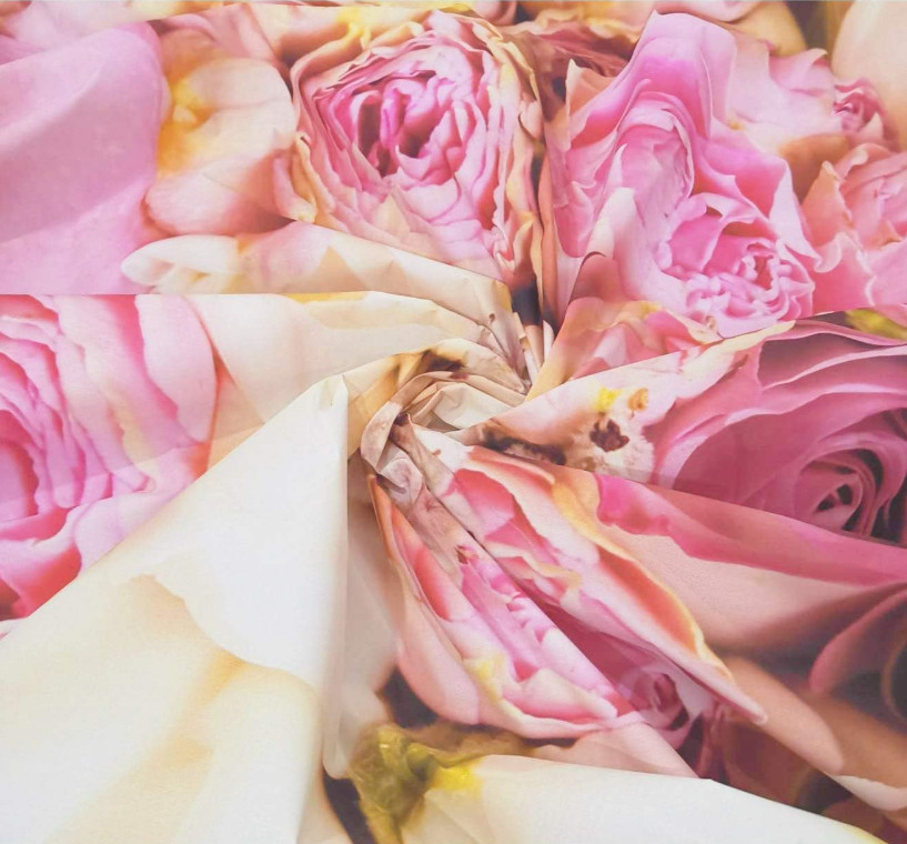 Fondo pared flores rosas 8x8ft para fotografía boda y estudio femenino, Nuevo