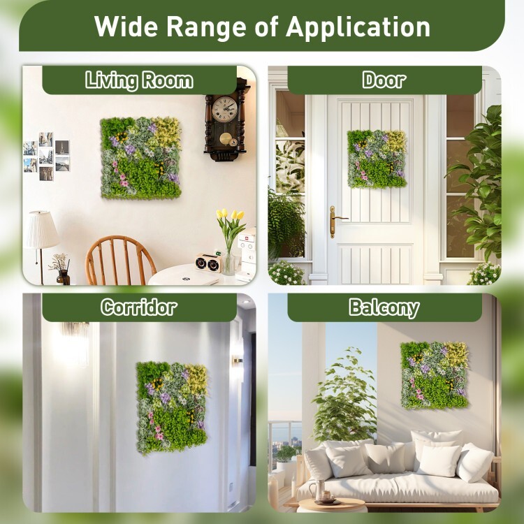 20″x20″ Fake Hanging Plants Artificial Succulents w/10Types of Mixed Faux Plants