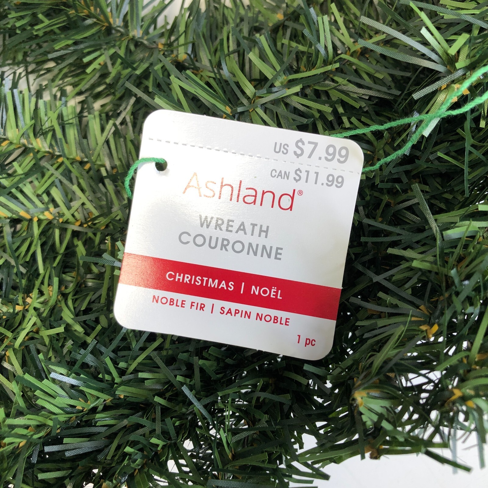 Ashland fake artificial wreath noble fur Christmas Holiday Decorating 15″ circle