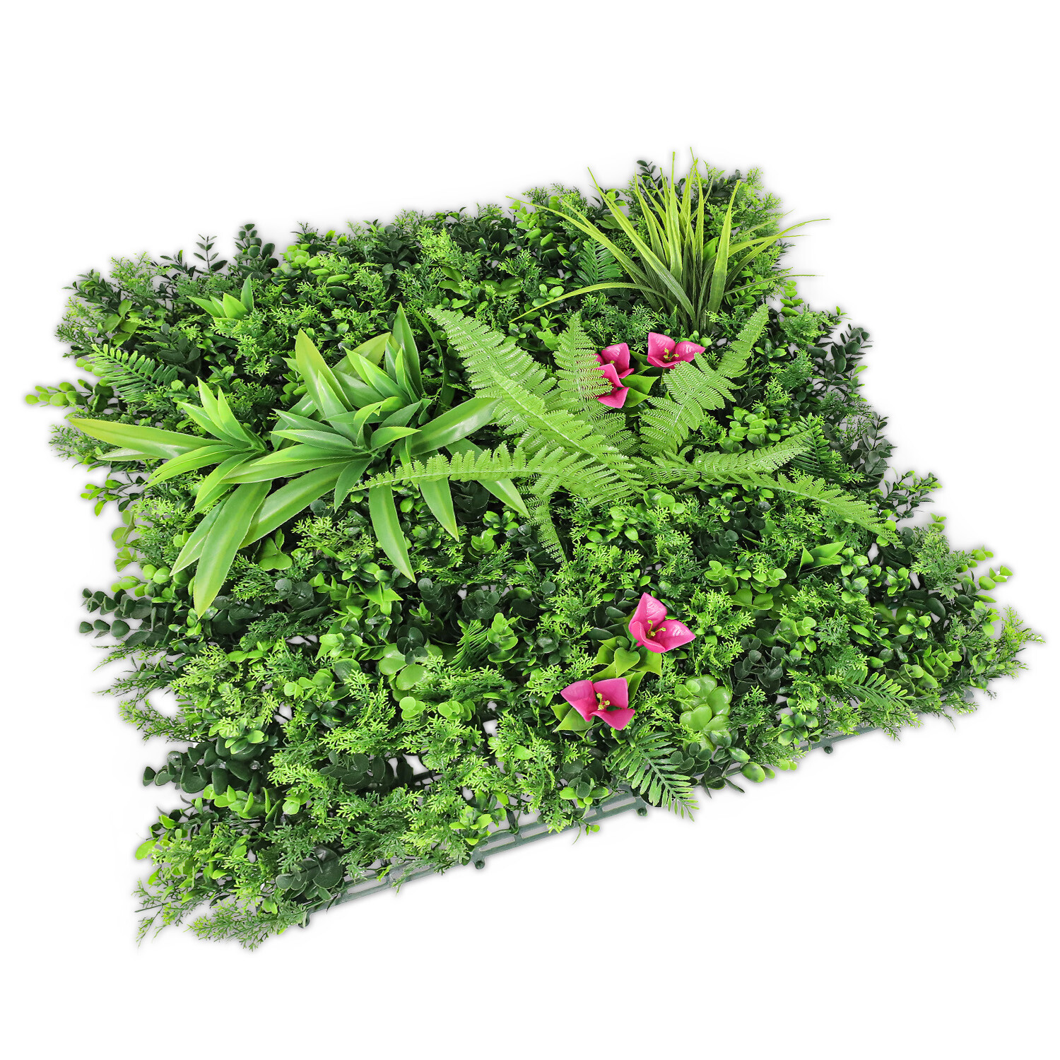 20″ Artificial Faux 3D Mix Leaves Wall Panel Fence Screen Home Outdoor Decor #12