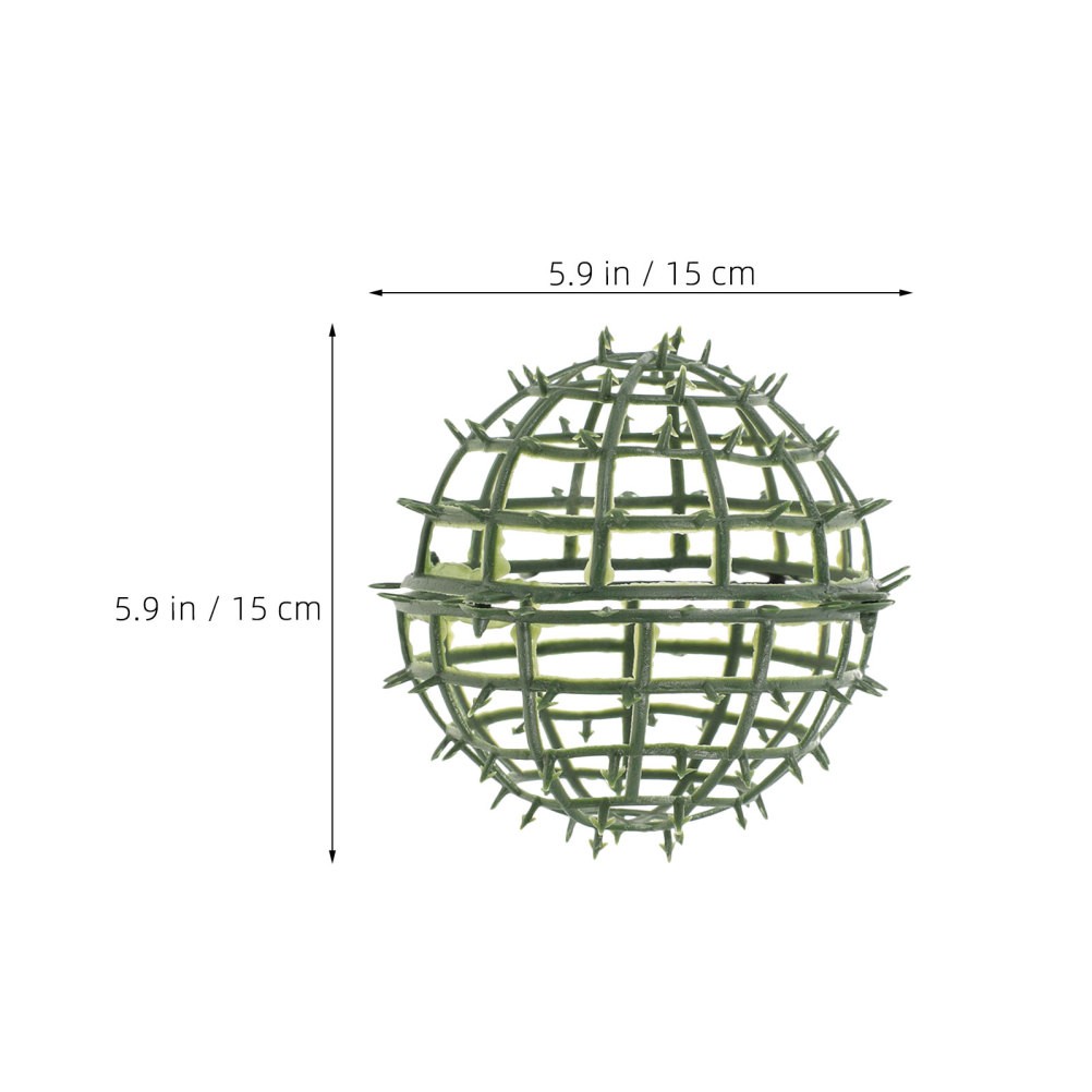 8Pcs Reusable Plastic Topiary Ball Support Cage Green Floral Arrangement Holder