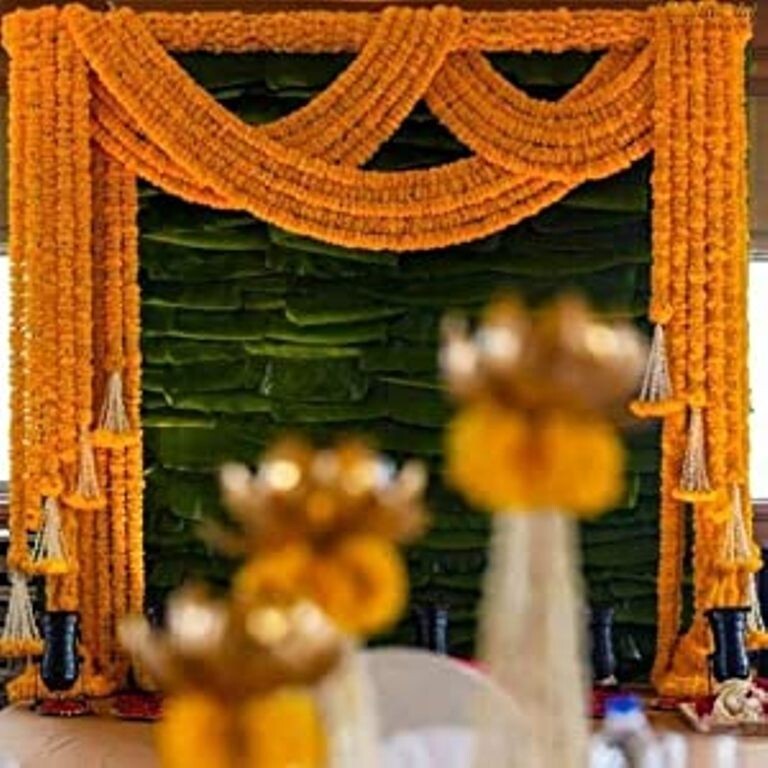 Indian Marigold Strings flower garlands indian ceremony Wall Wholesale Lot 10