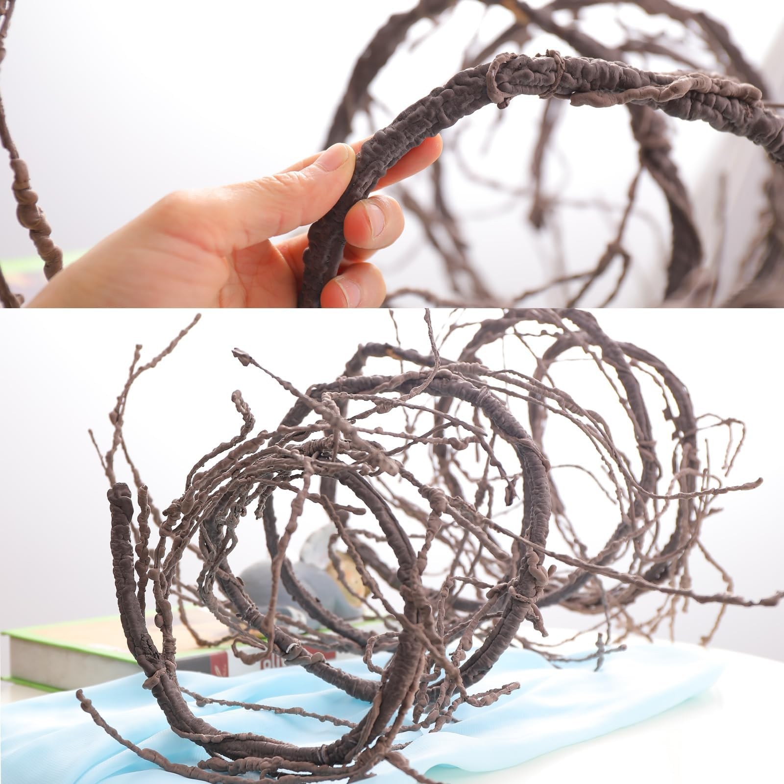 118″Brown S Bendable Grapevines Garland Faux Tree Branch Wall Hanging Decor