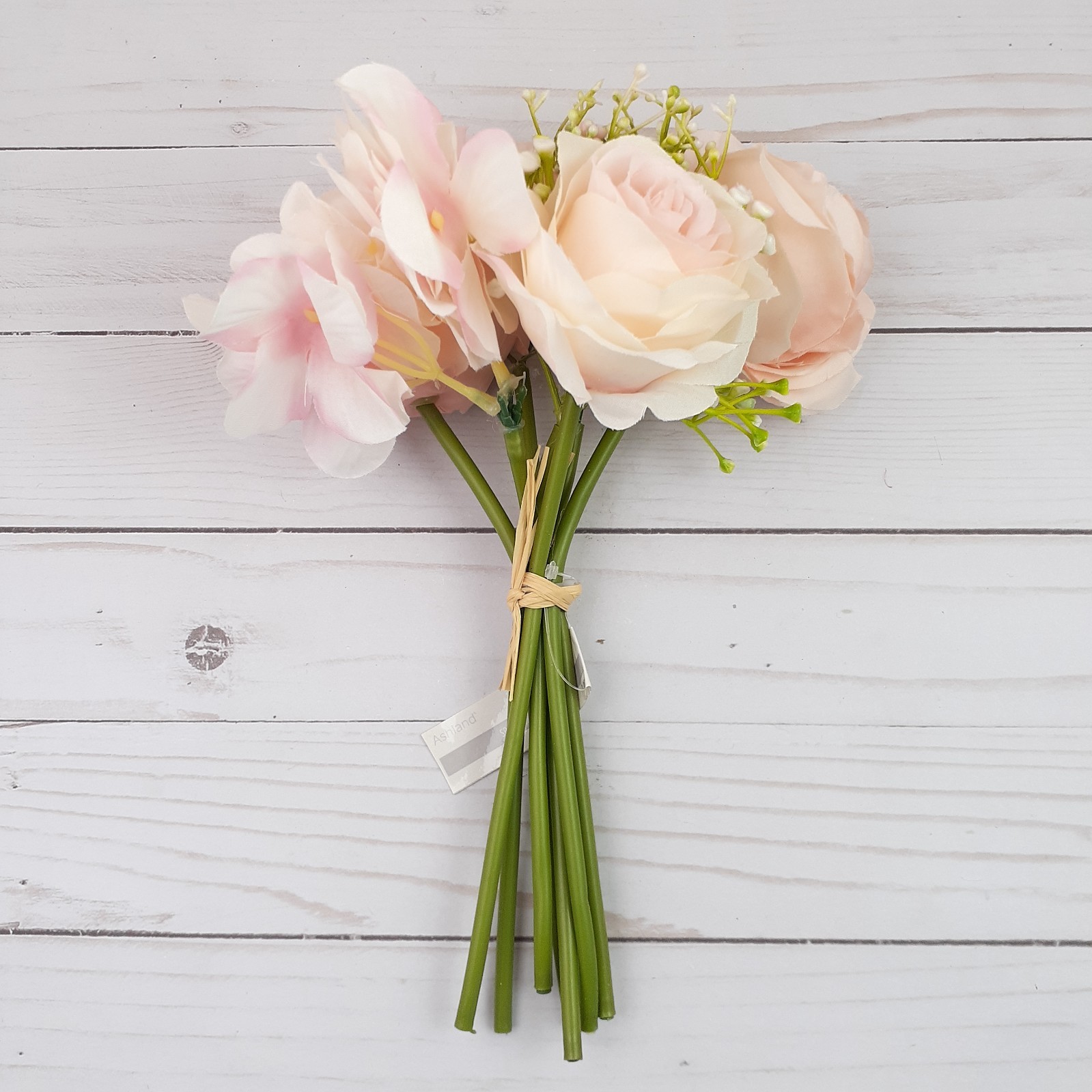 Flower Bouquet Spring Floral Decor Wedding Romantic Pink Peach F1