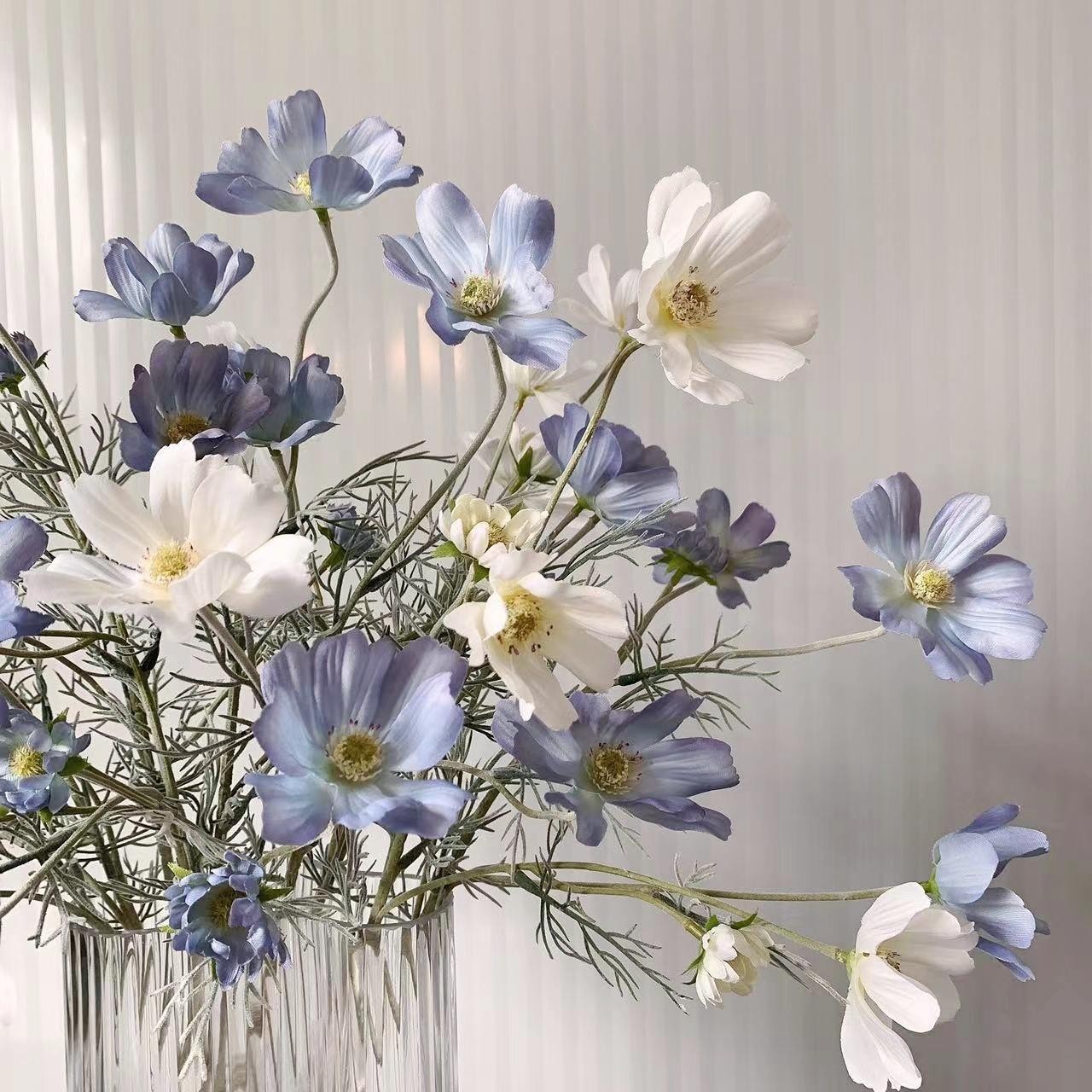 60CM Silk Chamomile Daisy Artificial Flower White Fake Wedding Home Decor Bouque