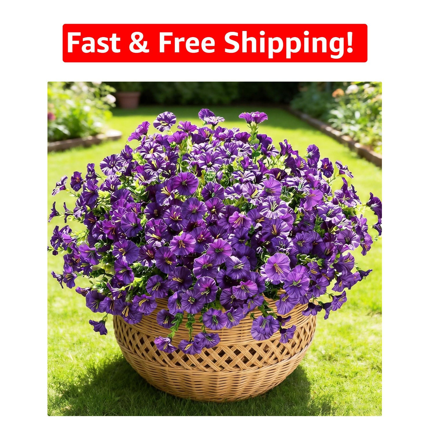 Zero Maintenance 12 Bundles Faux Flowers – Perfect for Spring and Summer Style