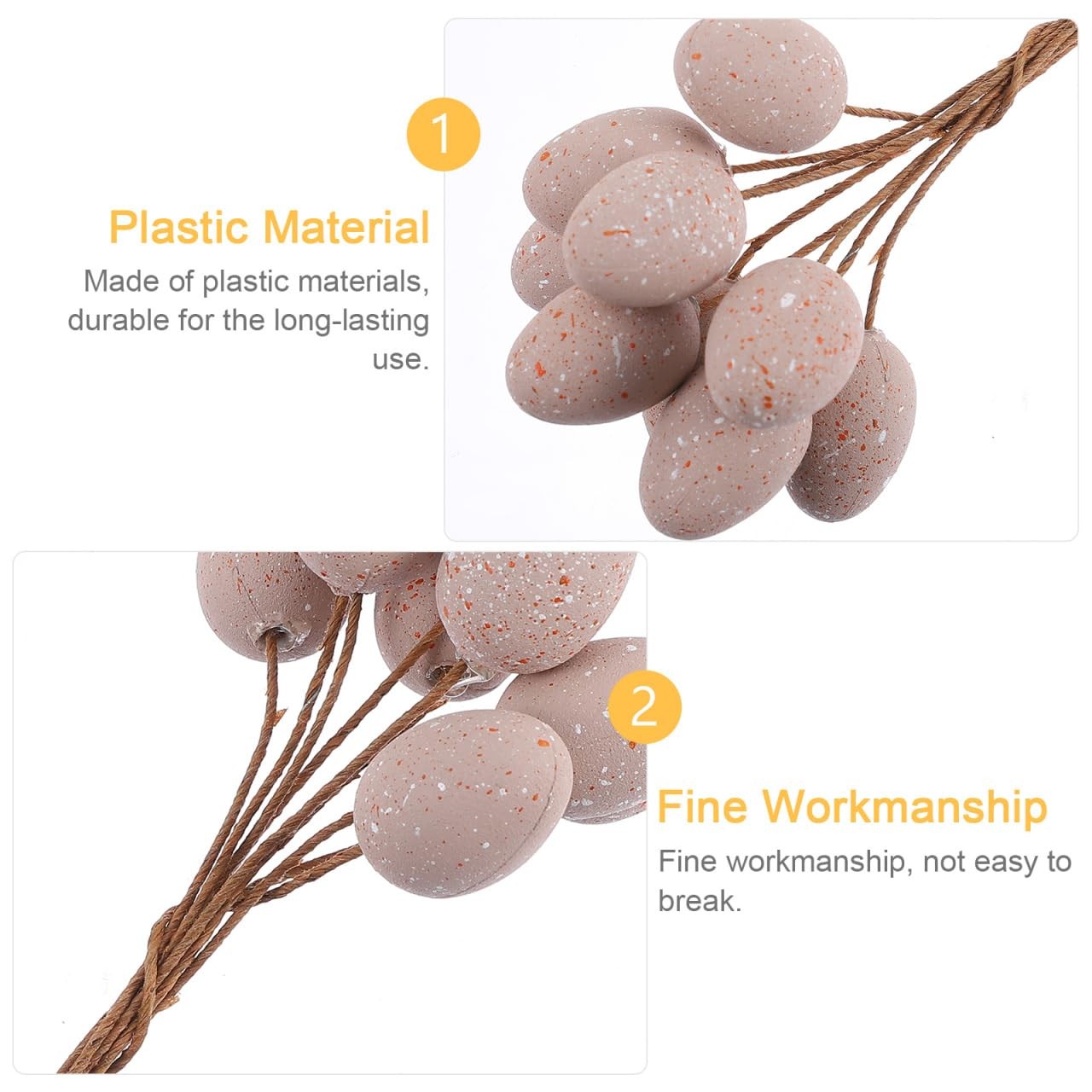 27pcs Easter Spotted Decoration Picks Lifelike Branch Ornaments for Holiday P…