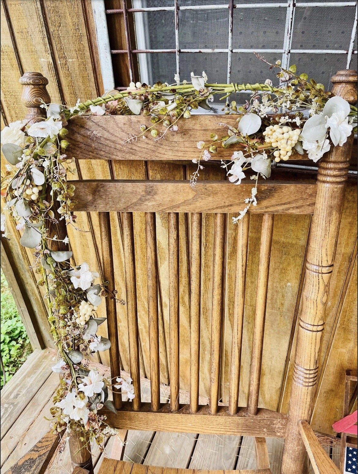 Mixed Cream Fall Farmhouse Floral Garland NEW 40”