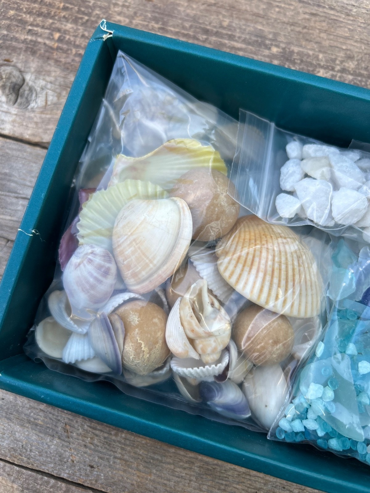 Ocean Vase Filler Beach Decor – Collection of Sand, Sea Glass, Sea Shells, etc.