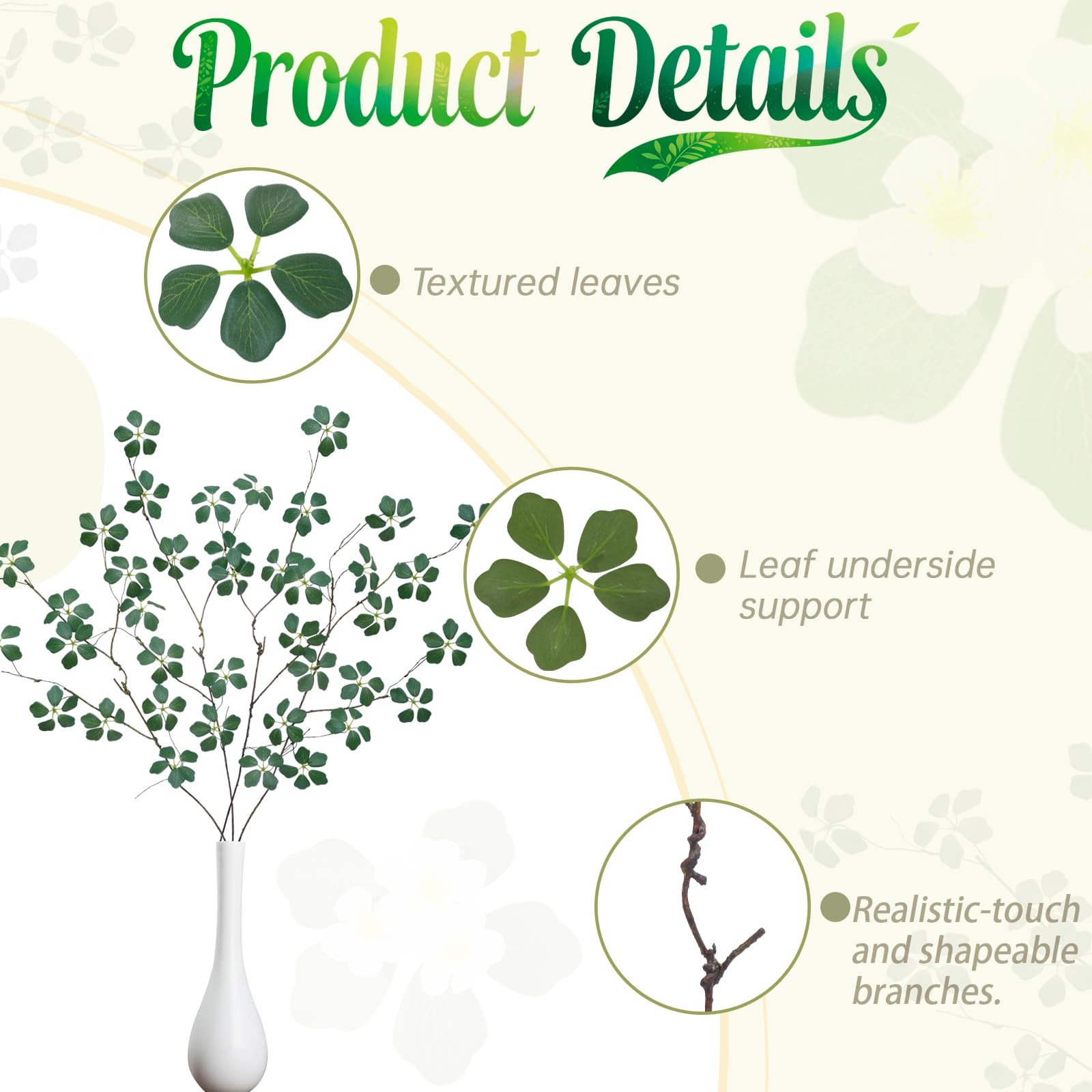 4Pcs 38.8 inches Artificial Tree Branches and Twigs Faux Plant Stems for Tall…