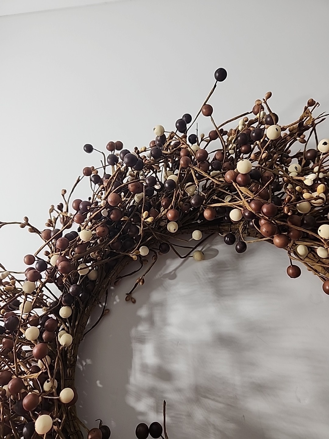 Autumn Wreath Artificial Berries. Fall Decor Indoor Outdoor Accent 20″